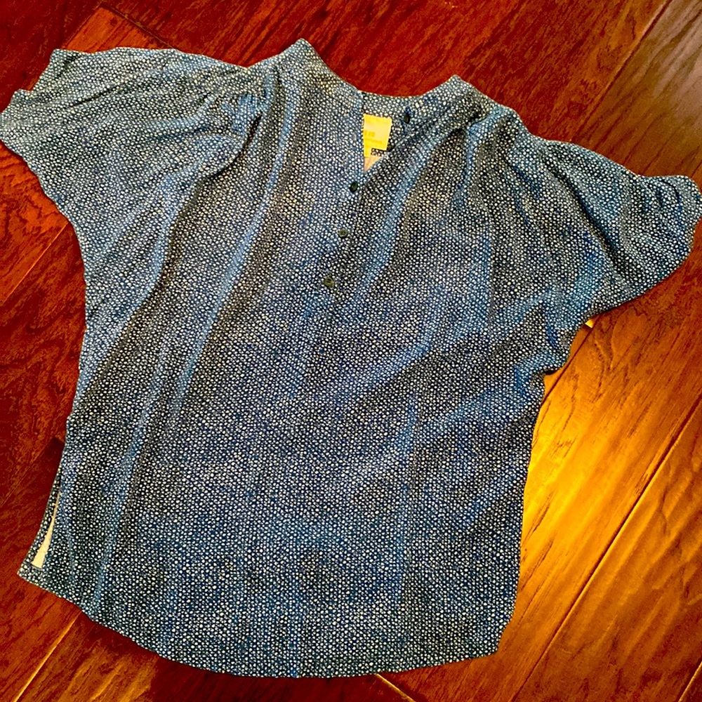 Anthropologie Flutter Sleeve Top